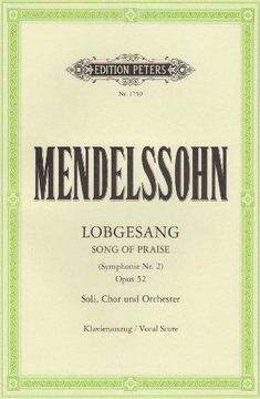 portada Lobgesang (Symphony No. 2 in B Flat) Op. 52 (Vocal Score): Symphony-Cantata for Sst Soli, Choir and Orchestra (Ger) (en Inglés)
