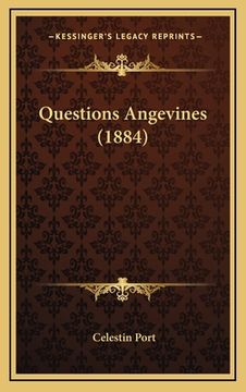 portada Questions Angevines (1884) (en Francés)