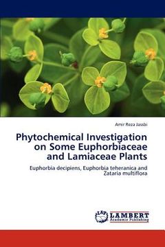 portada phytochemical investigation on some euphorbiaceae and lamiaceae plants (en Inglés)