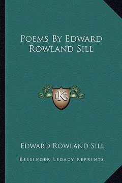 portada poems by edward rowland sill (in English)
