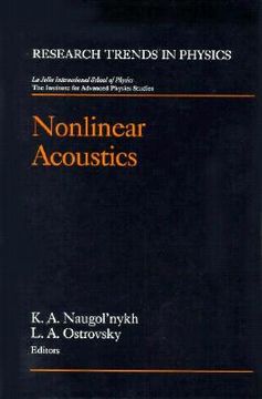 portada nonlinear acoustics