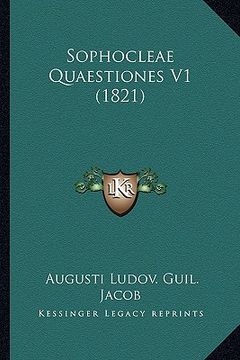 portada Sophocleae Quaestiones V1 (1821) (en Latin)