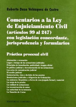 portada Comentarios a la Ley de enjuiciamiento civil (artículos del 99 al 247)