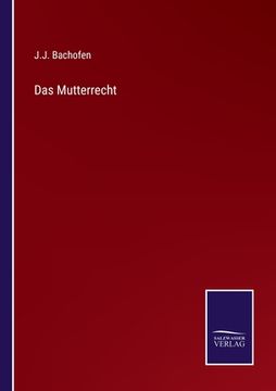portada Das Mutterrecht (en Alemán)