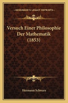 portada Versuch Einer Philosophie Der Mathematik (1853) (en Alemán)