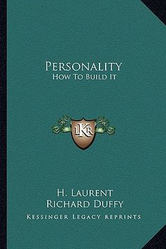 portada personality: how to build it (en Inglés)