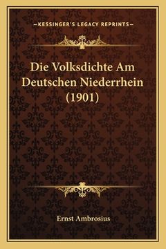 portada Die Volksdichte Am Deutschen Niederrhein (1901) (in German)