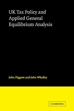 portada Uk tax Policy and Applied General Equilibrium Analysis (en Inglés)