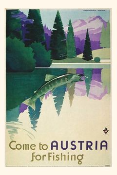 portada Vintage Journal Come to Austria for Fishing (en Inglés)
