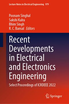 portada Recent Developments in Electrical and Electronics Engineering: Select Proceedings of Icrdeee 2022 (in English)