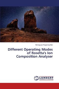 portada Different Operating Modes of Rosetta's Ion Composition Analyser
