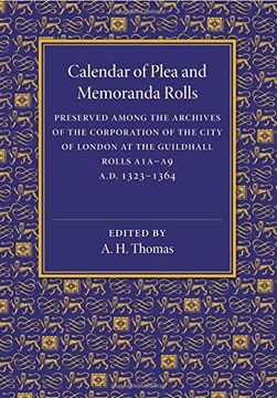 portada Calendar of Plea and Memoranda Rolls (en Inglés)