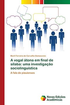 portada A Vogal Átona em Final de Sílaba: Uma Investigação Sociolinguística