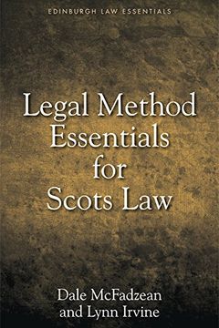 portada Legal Method Essentials for Scots Law (THE EDINBURGH LAW ESSENTIALS EUP)