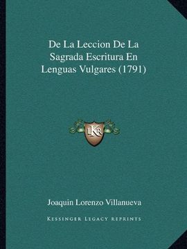 portada De la Leccion de la Sagrada Escritura en Lenguas Vulgares (1791)