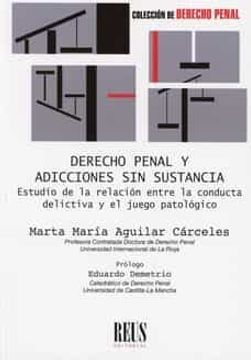 portada Derecho Penal y Adicciones sin Sustancia (in Spanish)