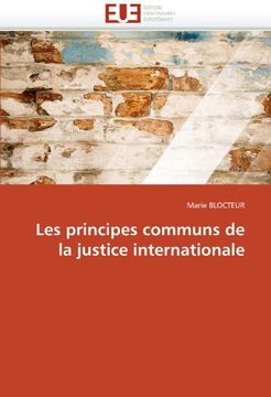 portada Les Principes Communs de La Justice Internationale