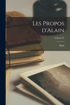 portada Les propos d'Alain; Volume 01 (in French)