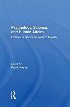 portada Psychology, Science, and Human Affairs: Essays in Honor of William Bevan (en Inglés)
