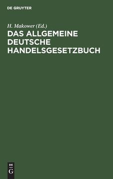 portada Das Allgemeine Deutsche Handelsgesetzbuch (German Edition) [Hardcover ] (en Alemán)