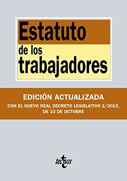 portada Estatuto De Los Trabajadores (Derecho - Biblioteca De Textos Legales)