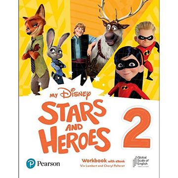 portada My Disney Stars and Heroes 2 Workbook With Ebook Pearson (en Inglés)