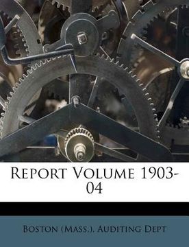 portada report volume 1903-04 (en Inglés)