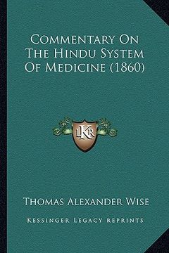 portada commentary on the hindu system of medicine (1860) (en Inglés)