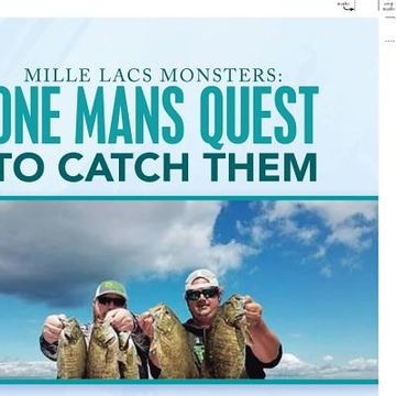 portada Mille Lacs Monsters: One Mans Quest to Catch Them (en Inglés)