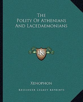 portada the polity of athenians and lacedaemonians (en Inglés)
