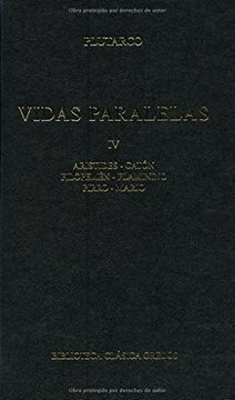 portada Vidas Paralelas. Vol. Iv: Aristides; Catón; Filepemén; Flaminino; Pirro; Mario (b. Básica Gredos)