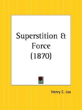 portada superstition and force (en Inglés)