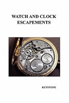 portada watch and clock escapements (en Inglés)