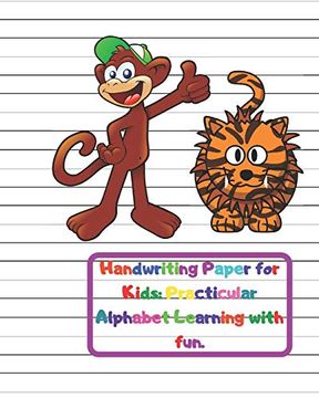 portada Handwriting Paper for Kids: Practicular Alphabet Learning With Fun. Cursive Writing Books and Practice Paper: 3-Line and Checkered Writing. And Kindergarten Children(Ages 2-4,3-5,6-8) (en Inglés)