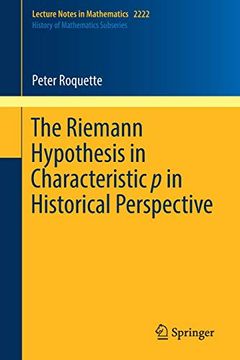 portada The Riemann Hypothesis in Characteristic p in Historical Perspective (Lecture Notes in Mathematics) 