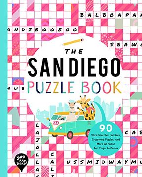 portada The san Diego Puzzle Book: 90 Word Searches, Jumbles, Crossword Puzzles, and More all About san Diego, California! (en Inglés)