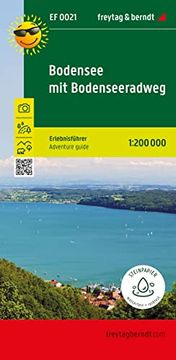portada Bodensee mit Bodensee-Radweg, Erlebnisführer 1: 200. 000, Freytag & Berndt, ef 0021: Freizeitkarte mit Touristischen Infos auf Rückseite, Wetterfest und Reißfest. (Erlebnisführer: Ef) (en Alemán)