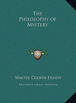 portada the philosophy of mystery (in English)