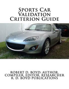 portada sports car validation criterion guide (en Inglés)