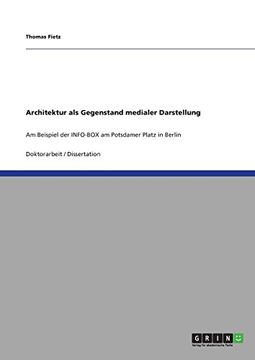 portada Architektur als Gegenstand medialer Darstellung (German Edition)