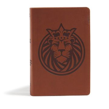portada CSB Kids Bible, Lion Leathertouch (in English)