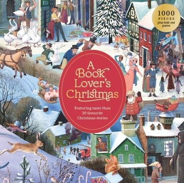 portada A Book Lover's Christmas 1000 Piece Puzzle: A 1000-Piece Jigsaw Puzzle (en Inglés)