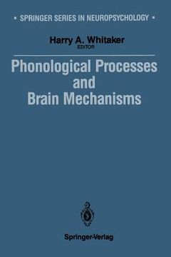 portada Phonological Processes and Brain Mechanisms (en Inglés)