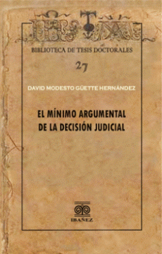 portada EL MINIMO ARGUMENTAL DE LA DECISION JUDICIAL