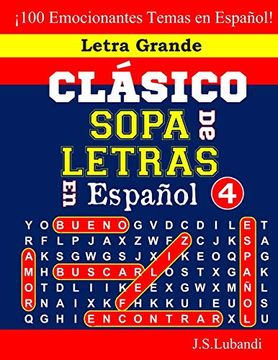 portada Clásico Sopa de Letras en Español; 4 (Sopa de Letras en Español: Serie Clásica)
