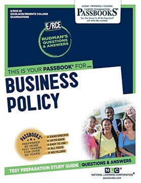 portada Business Policy (en Inglés)