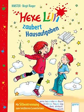 portada Hexe Lilli Zaubert Hausaufgaben: Mit Silbentrennung zum Leichteren Lesenlernen (en Alemán)