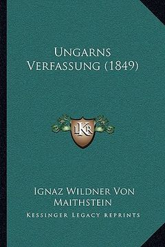 portada ungarns verfassung (1849) (en Inglés)