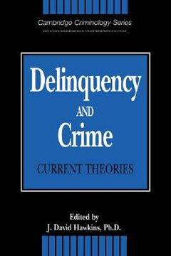 portada Delinquency and Crime Hardback: Current Theories (Cambridge Studies in Criminology) (in English)