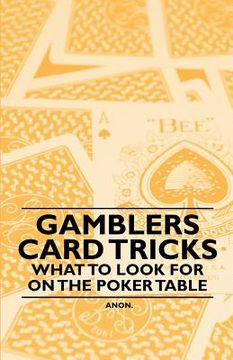 portada gambler's card tricks - what to look for on the poker table